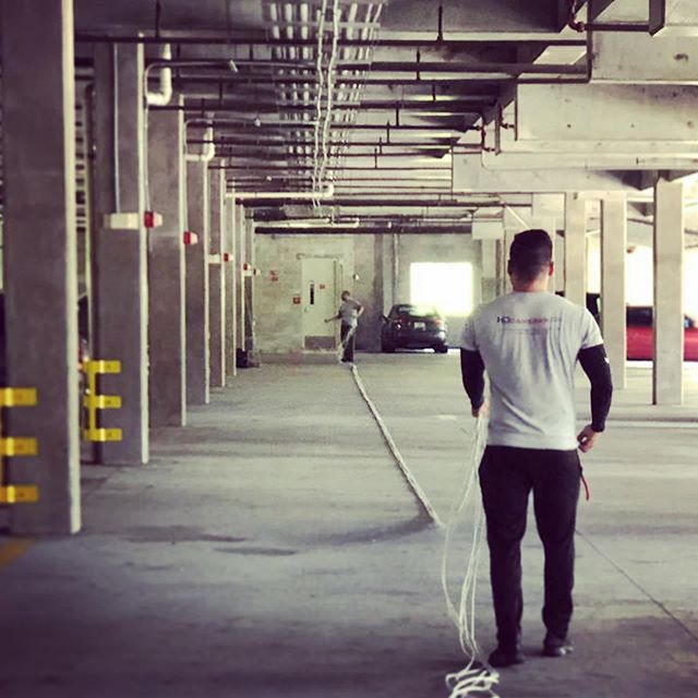 Large Hotel Parking Garage Project.  Hikvision Vandal Proof IP Domes on Conduit.  #cctv #cctvinstallation #cctvcamera #securitycamera #security #surveillancesystems #ipcam #ipcamerasystem #ipcamera #lowvoltage #lowvoltagetechnician #conduitbending #conduitwork #conduitporn #hdcamerasusa #parkinggarage #parkinglot #itsahikvision #hikvision #hikvisioncctv #hotels #ethernet #cat6 #wiring.